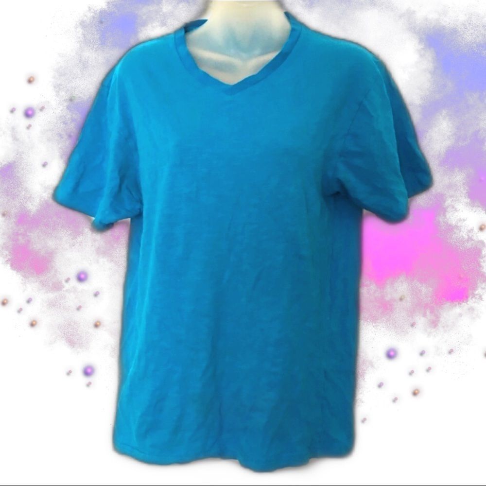 Medium blue t-shirt by rustic blue